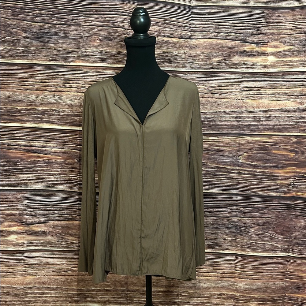Lola & Sophie Chocolate Long Sleeve Top | Large